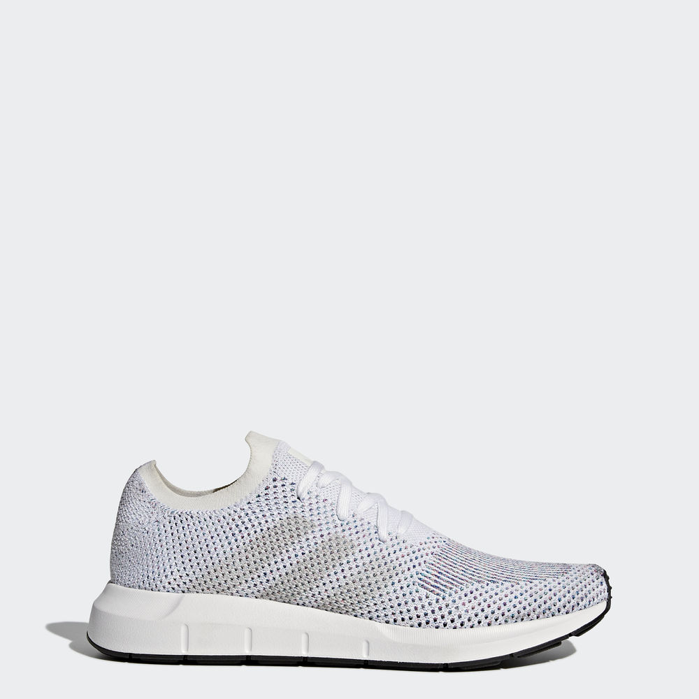 Adidas Swift Run Primeknit - Originals γυναικεια - Ασπρα/Γκρι/Μαυρα,Μέγεθος: EU 36 – 54 2/3 (490YRDB